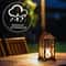 Solar Flickering Flame Lantern Waterproof Outdoor Hanging Light for Garden Patio Decor