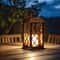 Solar Flickering Flame Lantern Waterproof Outdoor Hanging Light for Garden Patio Decor