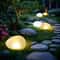 Solar Pebble Garden Lights for Outdoor Pathway Lighting Warm White Solar Landscape Lights