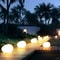 Solar Pebble Garden Lights for Outdoor Pathway Lighting Warm White Solar Landscape Lights