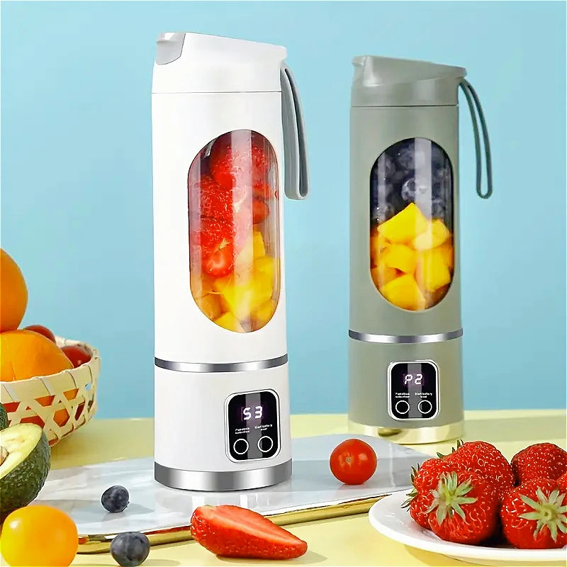 Portable Blender USB Rechargeable Juicer Cup with Blades