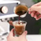 Stainless Steel Espresso Shot Glass with Scale Precision Coffee Measuring Cup