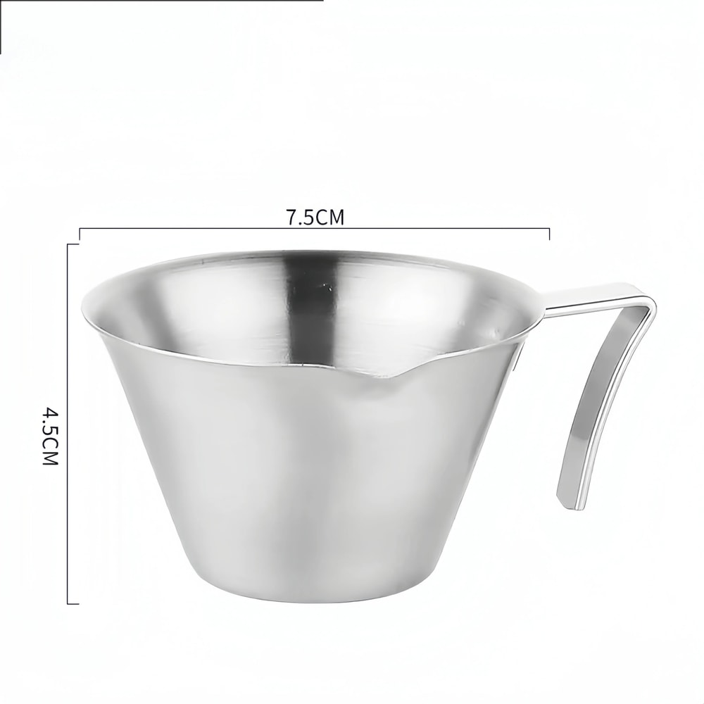 Stainless Steel Espresso Shot Glass with Scale Precision Coffee Measuring Cup