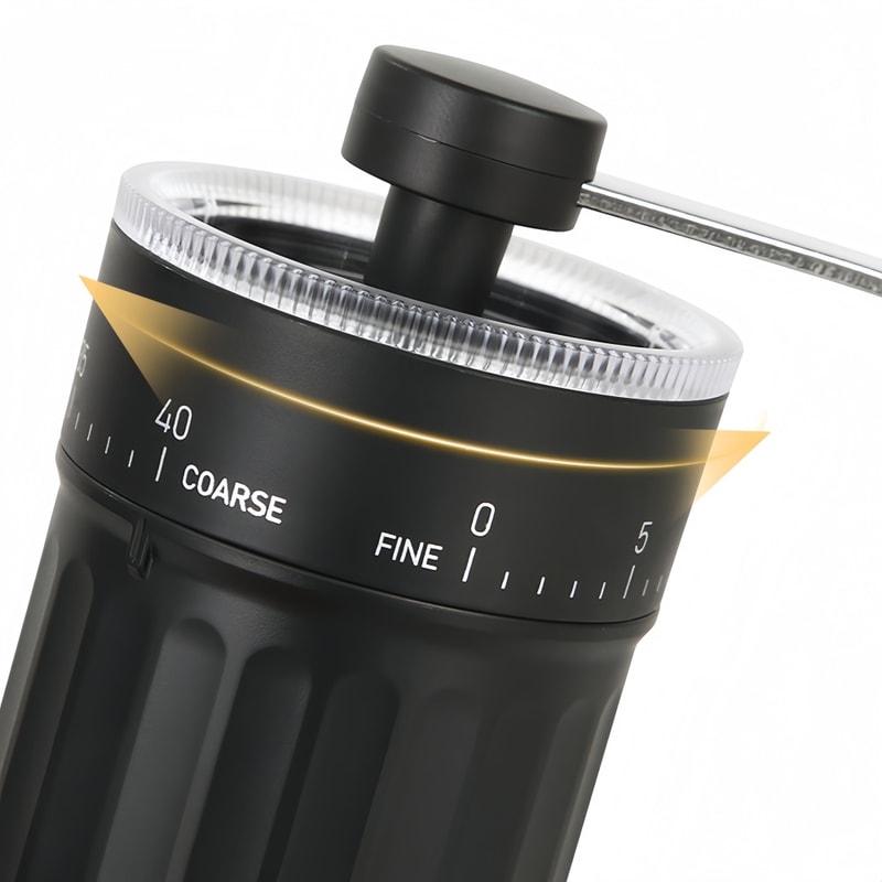 Precision Manual Coffee Grinder with Adjustable Settings & Ceramic Burr Core