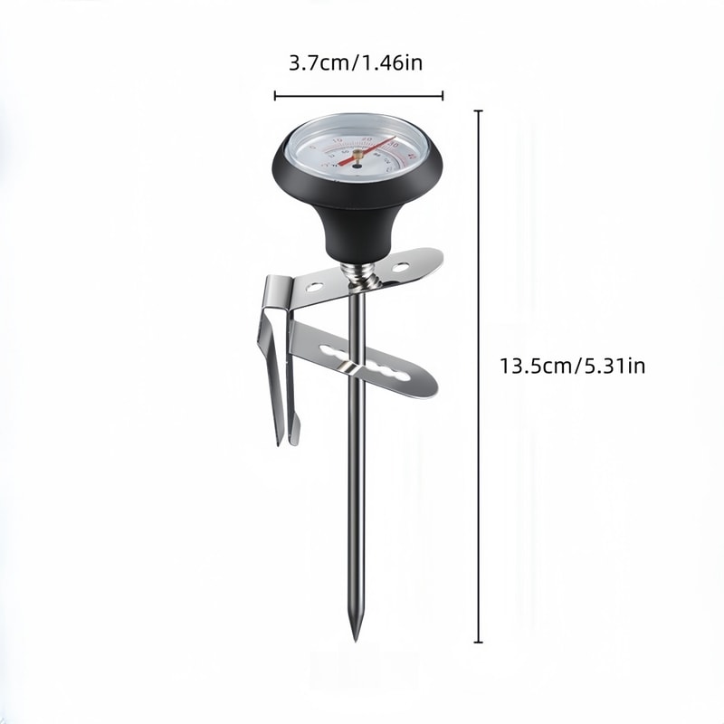 Precision Clip On Coffee Thermometer for Milk Frothing and Brewing Control