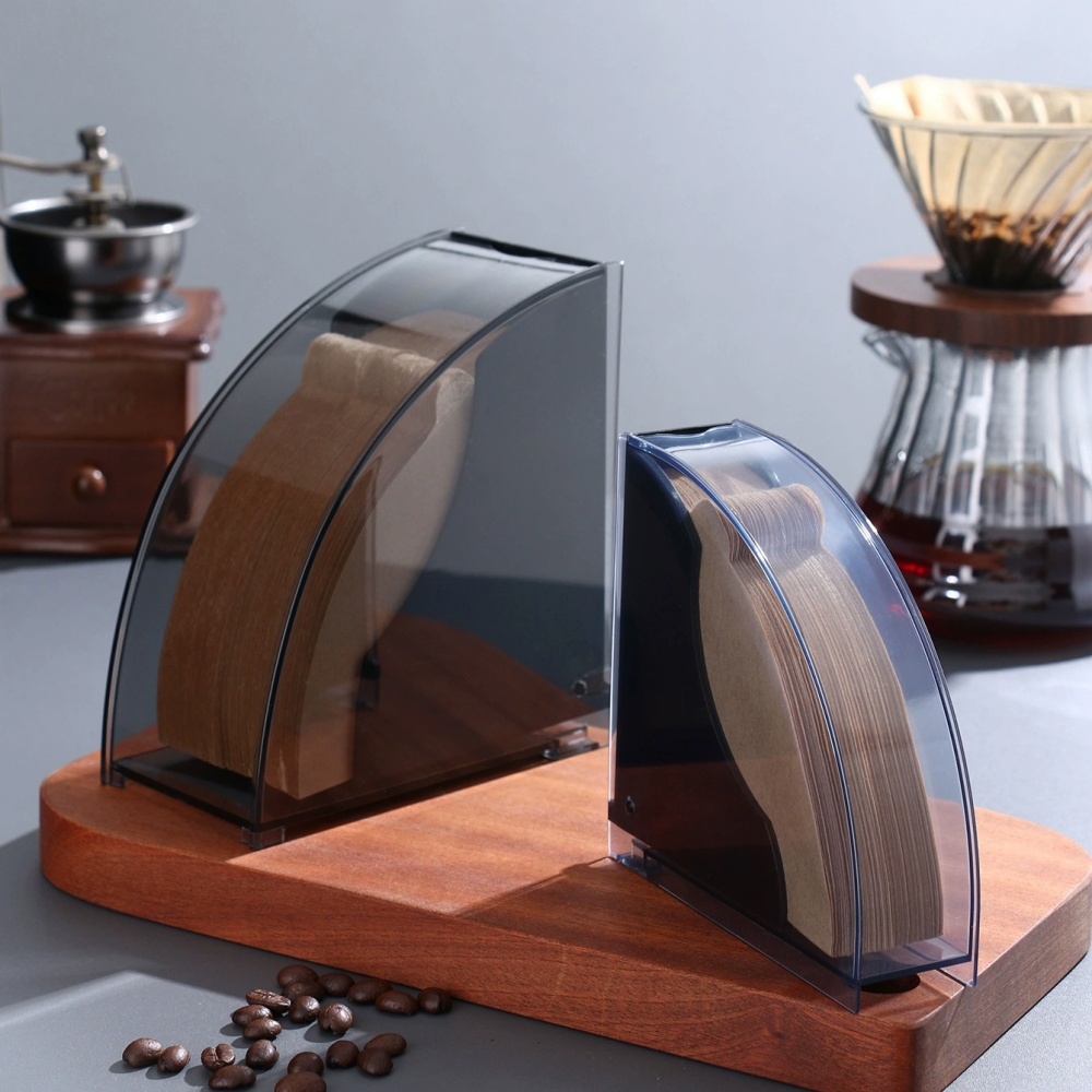 Coffee Filter Holder Box Dustproof Organizer for Paper Filters