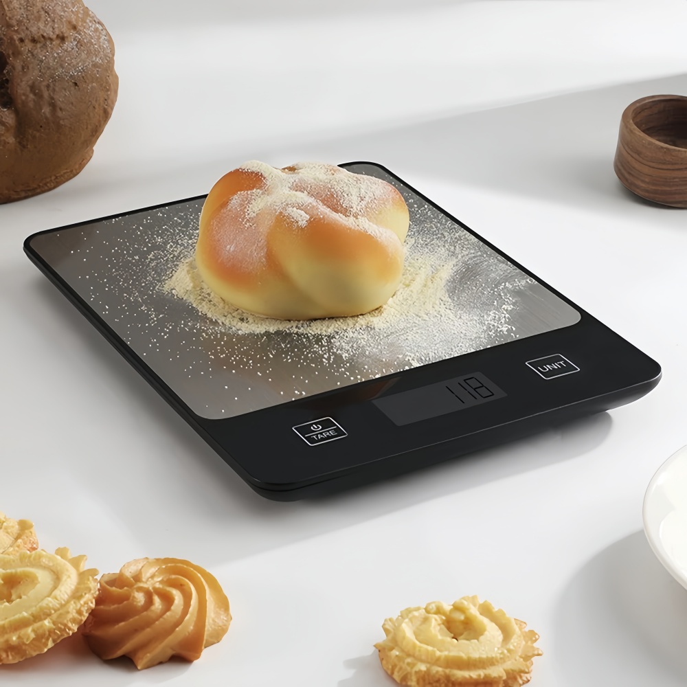 Digital Kitchen Scale Precision Food Scale with LED Display and Waterproof Surface