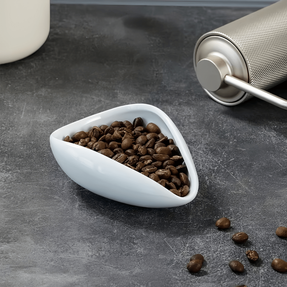 Ceramic Coffee Bean Dosing Tray Elegant Coffee Dosing Dish for Precise Brewing