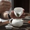 Ceramic Coffee Bean Dosing Tray Elegant Coffee Dosing Dish for Precise Brewing