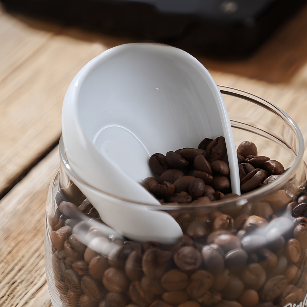 Ceramic Coffee Bean Dosing Tray Elegant Coffee Dosing Dish for Precise Brewing