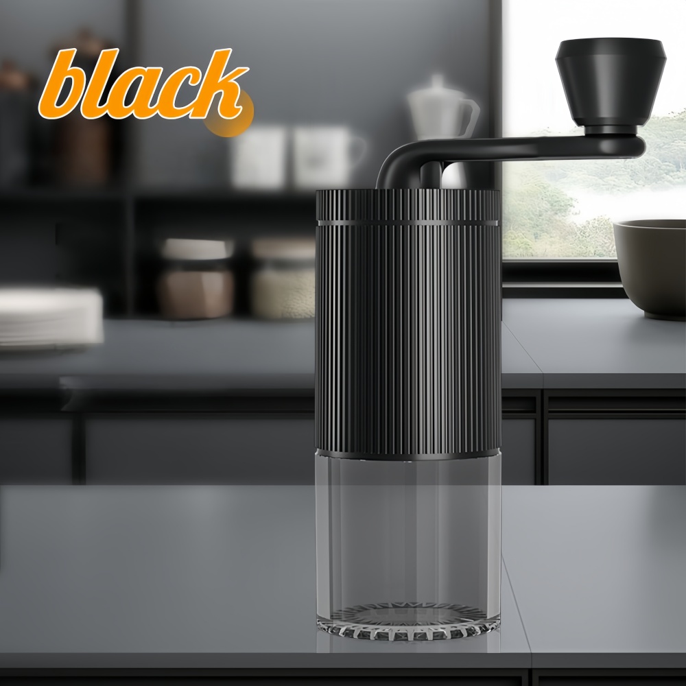 Portable Manual Coffee Grinder with Ceramic Burr Adjustable Settings for Fresh Precision Grinding