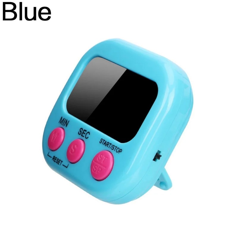 Magnetic Digital Kitchen Timer with Loud Alarm & LCD Display for Precise Cooking