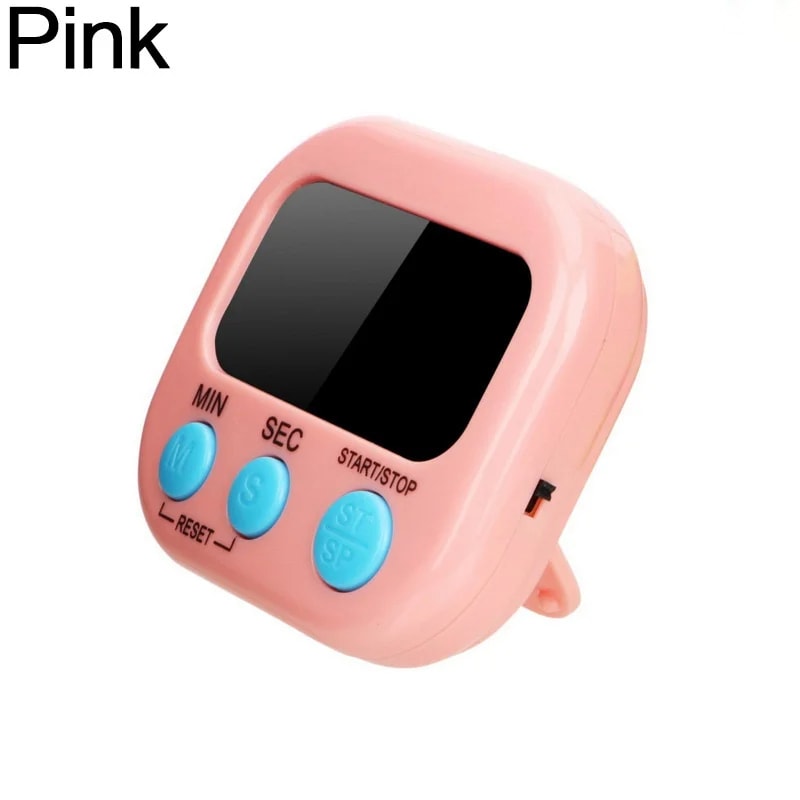 Magnetic Digital Kitchen Timer with Loud Alarm & LCD Display for Precise Cooking