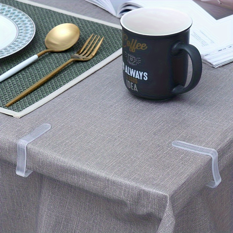 Clear Tablecloth Clips Set Anti Slip Table Cover Holders for Secure Fit