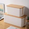 Wooden Cable Organizer Box Dustproof Cord Storage For Clean Desk Cable Management 2
