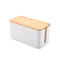 Wooden Cable Organizer Box Dustproof Cord Storage For Clean Desk Cable Management 5