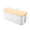 Wooden Cable Organizer Box Dustproof Cord Storage For Clean Desk Cable Management 6
