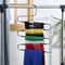 Space Saving Stainless Steel Pants Hanger Rack Multi Layer Non Slip Closet Organizer