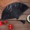 Elegant Black Chinese Folding Fan for Dance, Parties and Vintage Style