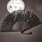 Elegant Black Chinese Folding Fan for Dance, Parties and Vintage Style