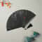 Elegant Black Chinese Folding Fan for Dance, Parties and Vintage Style