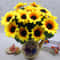 Artificial Sunflower Bouquet Silk Sunflower Flowers for Wedding Decor and Home Styling