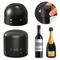 premium wine bottle stopper leak proof champagne sealer with spin lock preservation cap