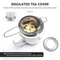 Premium Stainless Steel Tea Infuser with Lid Reusable Loose Leaf Tea Strainer