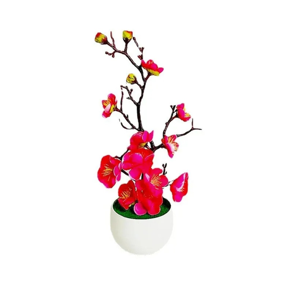 Mini Artificial Bonsai Tree Decor Realistic Faux Plant For Home Office Tabletop 5