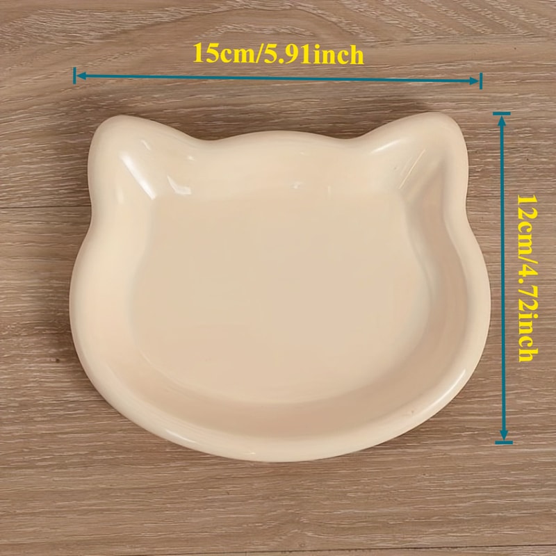 Anti Black Chin Cat Food Dish Multi Compartment Pet Bowl For Healthy Feeding 5