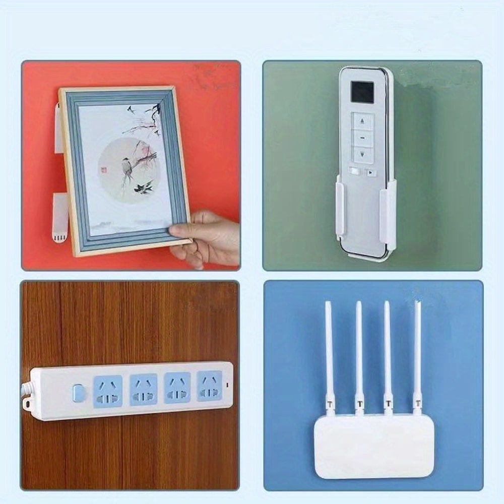 Heavy Duty Adhesive Wall Hooks No Drill Picture Hangers for Damage Free Frame Mounting