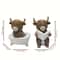 Highland Cow Reading Book Statue Funny Bathroom Decor Farmhouse Resin Ornament 4