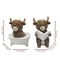 Highland Cow Reading Book Statue Funny Bathroom Decor Farmhouse Resin Ornament 4