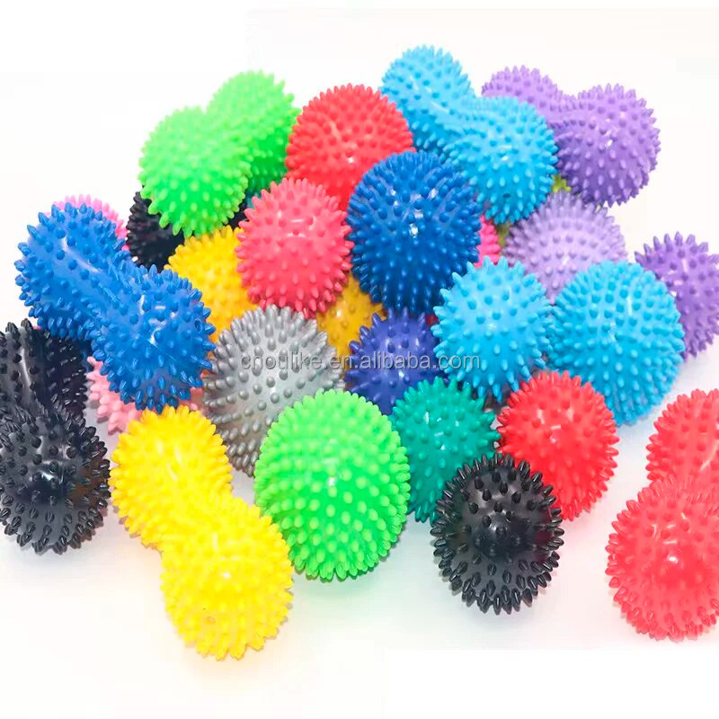 Peanut Spiky Massage Ball for Muscle Relief Foot Therapy and Stress Relaxation