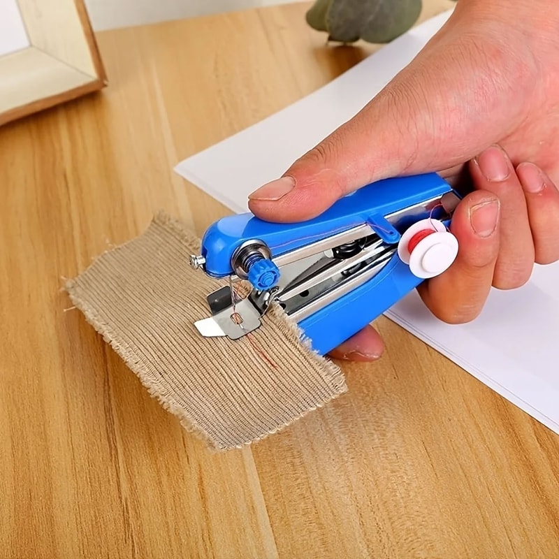 Portable Handheld Sewing Machine for Quick Repairs and Travel Stitching