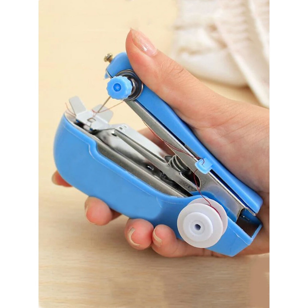 Portable Handheld Sewing Machine for Quick Repairs and Travel Stitching
