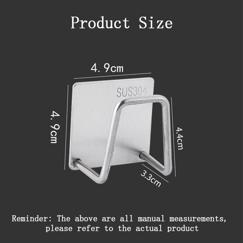 Stainless Steel Sink Sponge Holder with Drain Channel Kitchen Organizer Rack