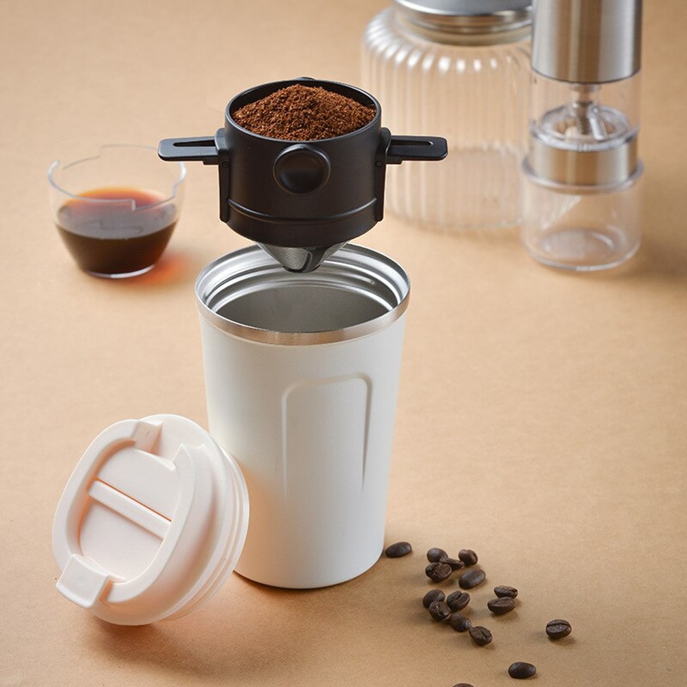Collapsible Coffee Filter Portable Coffee Dripper Stainless Steel Reusable Brewer 2