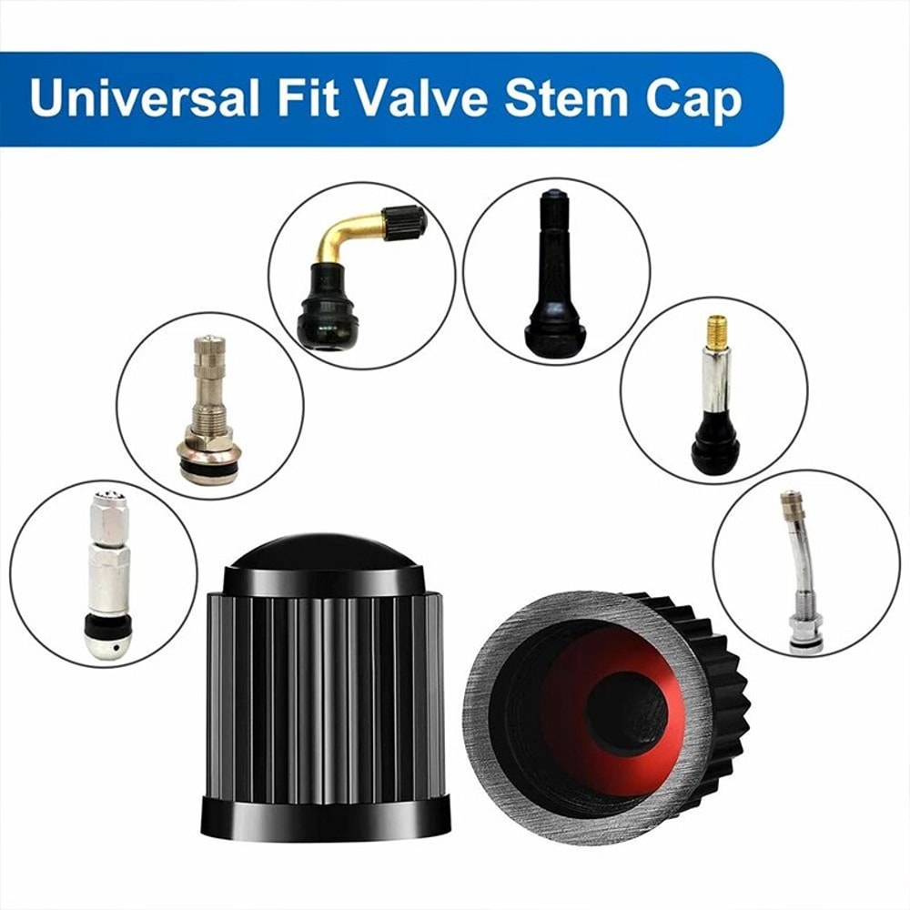 Universal Tire Valve Caps Pack Dust Proof Stem Covers For Car Bike Motorcycle 1