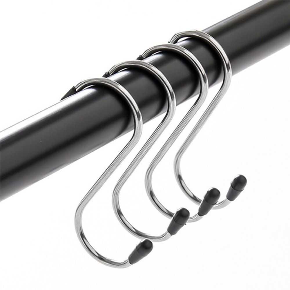 Stainless Steel S Hooks for Hanging Heavy Duty Organizer for Kitchen Bathroom Closet