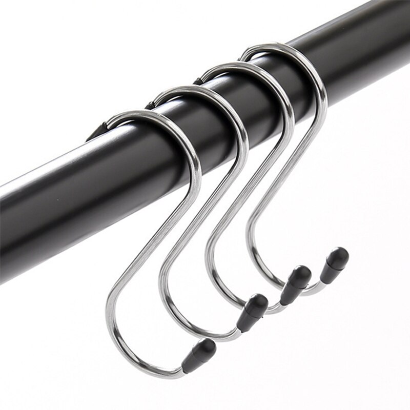 Stainless Steel S Hooks for Hanging Heavy Duty Organizer for Kitchen Bathroom Closet