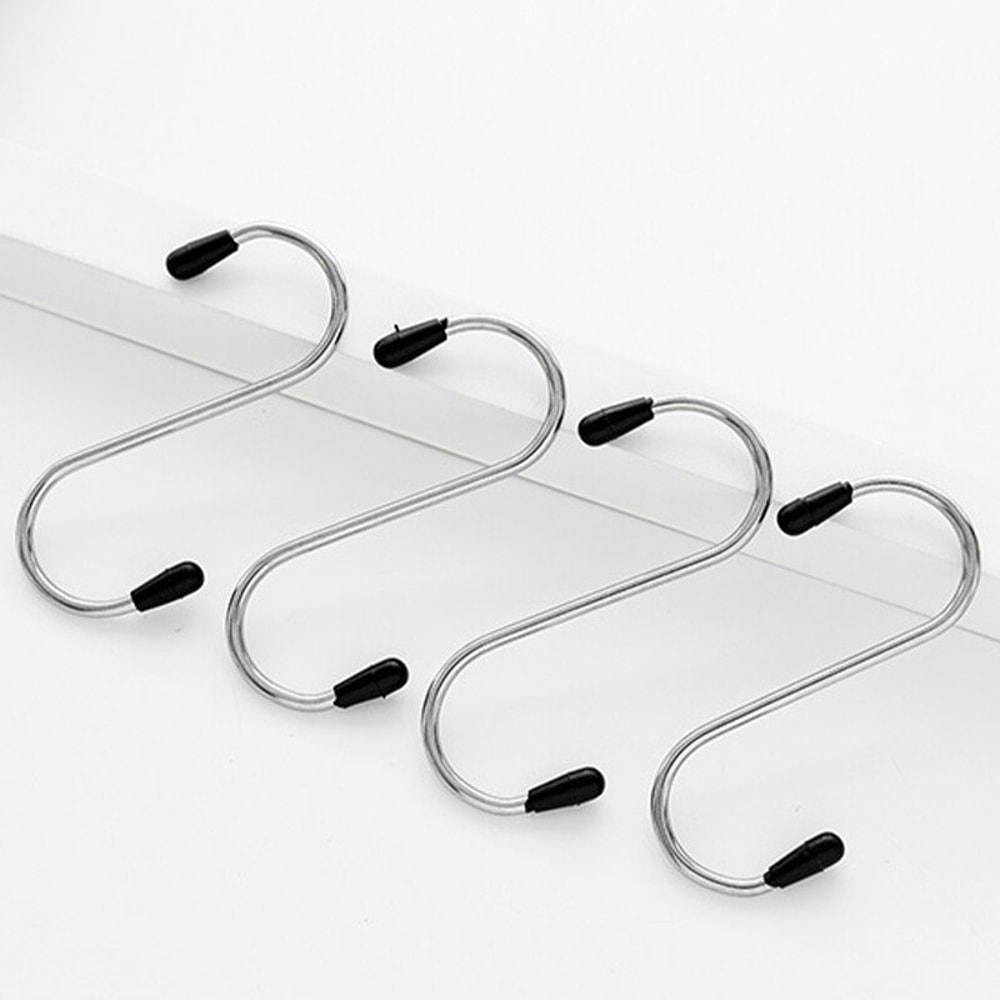 Stainless Steel S Hooks for Hanging Heavy Duty Organizer for Kitchen Bathroom Closet