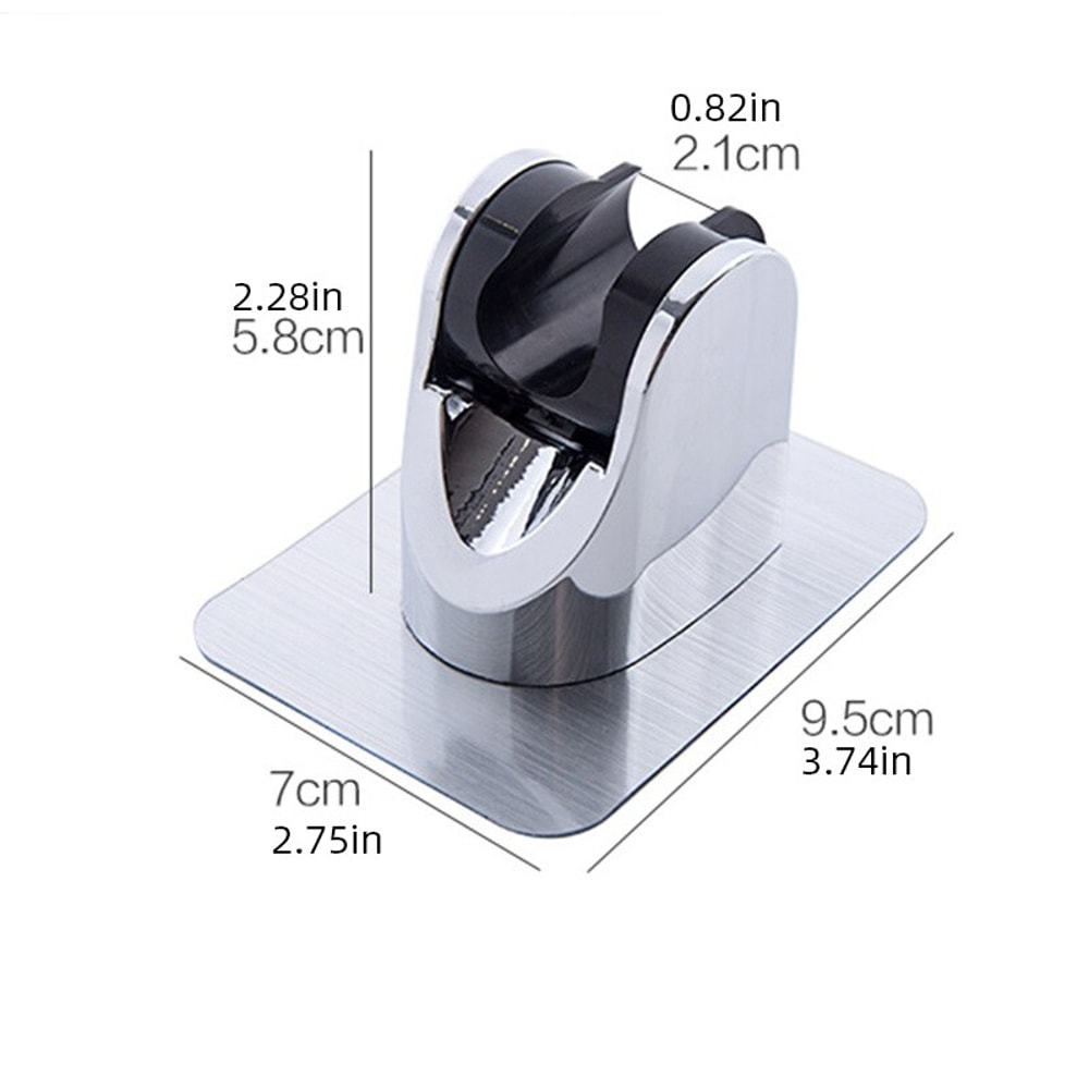 Adjustable Self Adhesive Shower Head Holder No Drill Wall Mount Bracket