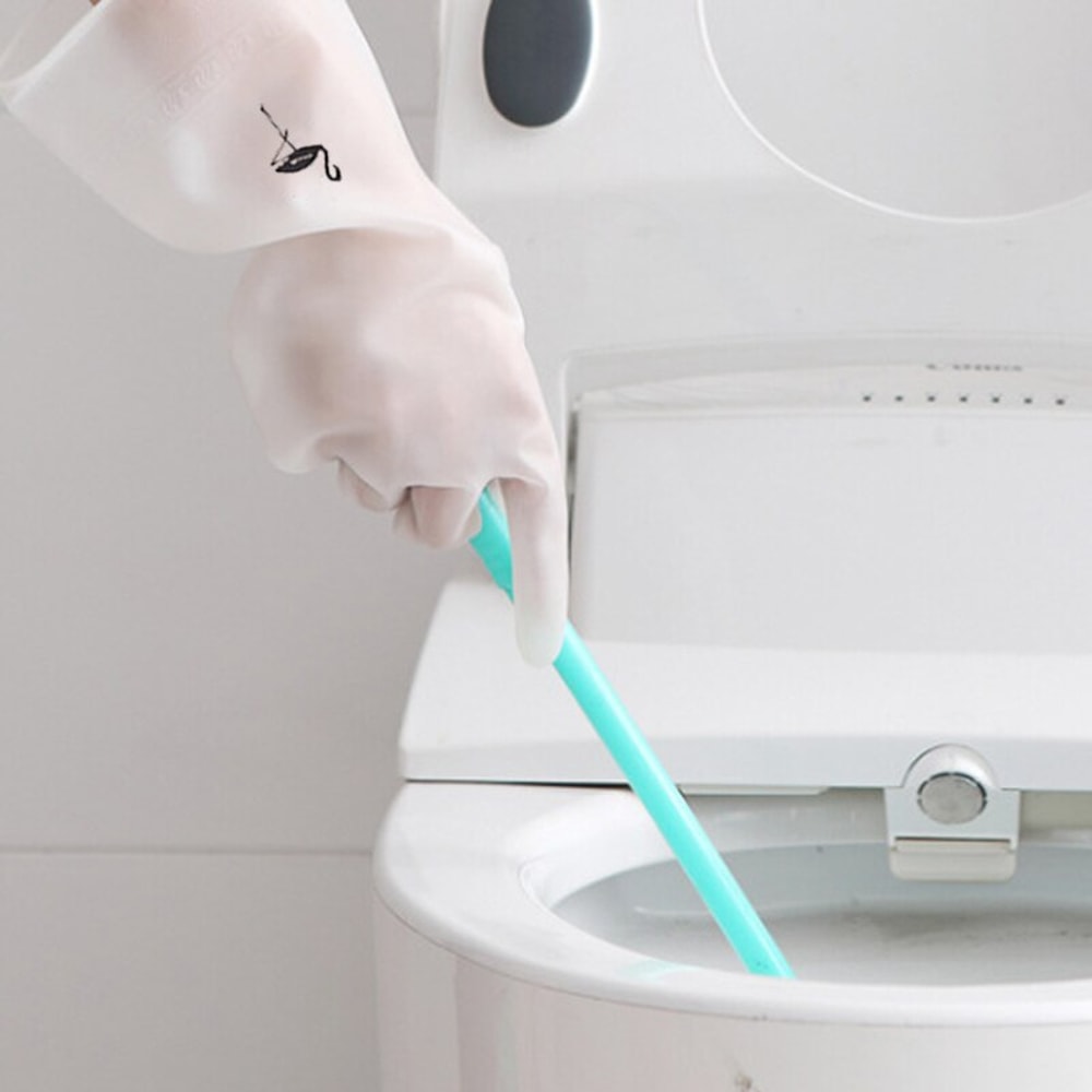 Durable Waterproof Kitchen Cleaning Gloves for Dishwashing and Household Use