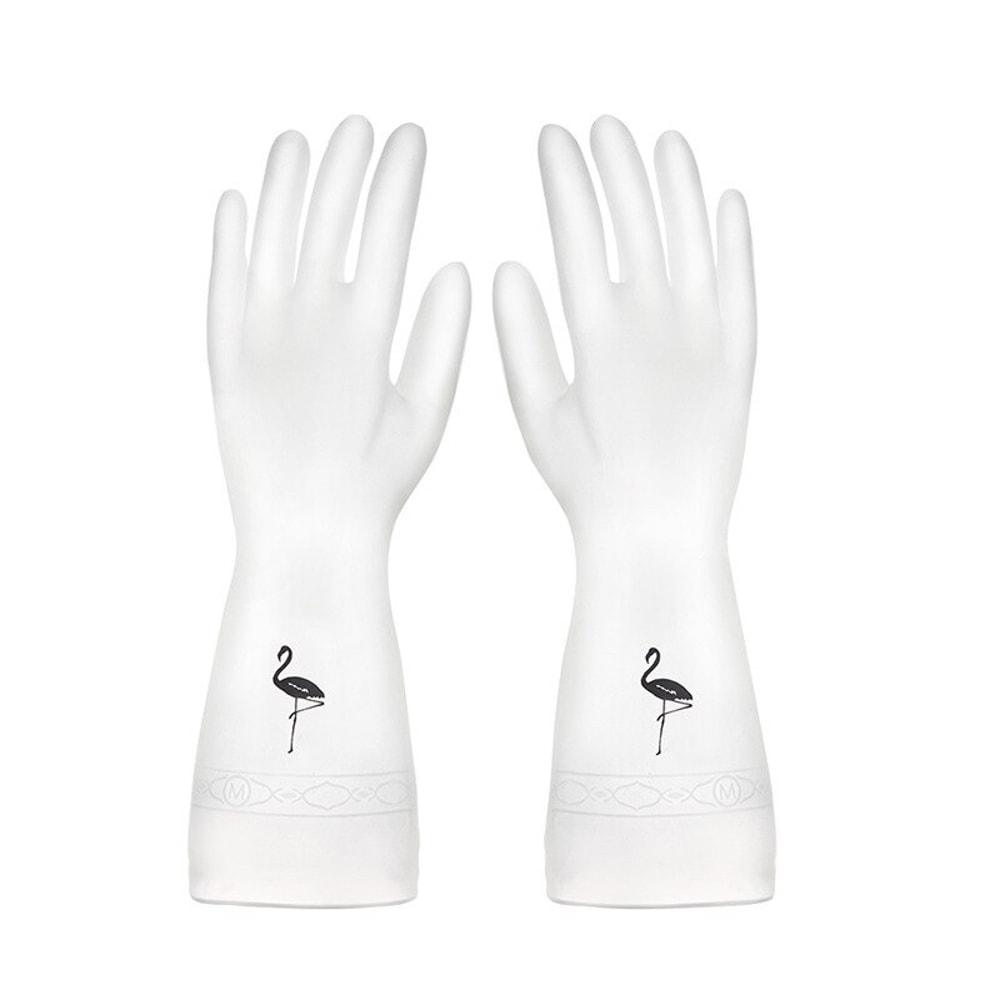 Durable Waterproof Kitchen Cleaning Gloves for Dishwashing and Household Use