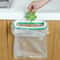 Portable Kitchen Cabinet Trash Bag Holder with Lid Clip On Hanging Garbage Rack