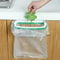 Portable Kitchen Cabinet Trash Bag Holder with Lid Clip On Hanging Garbage Rack