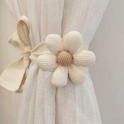 flower curtain tiebacks decorative rope for kids room and car curtains