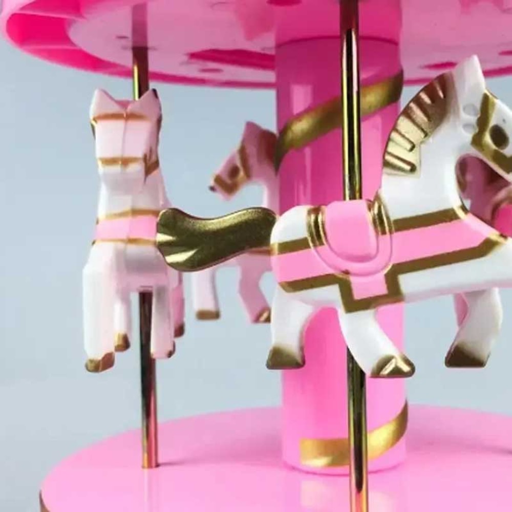 Luxury Carousel Music Box Rotating Horse Romantic Gift Decor