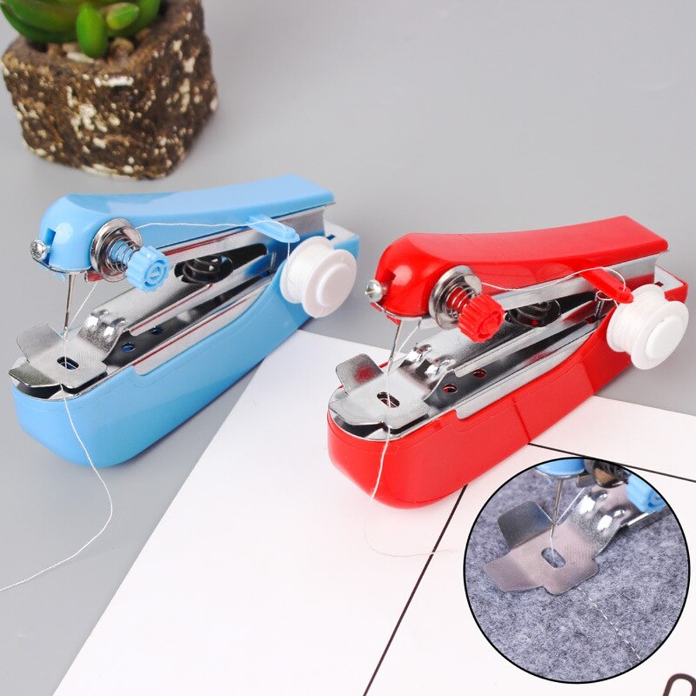Portable Handheld Sewing Machine For Quick Repairs Travel Stitching 1